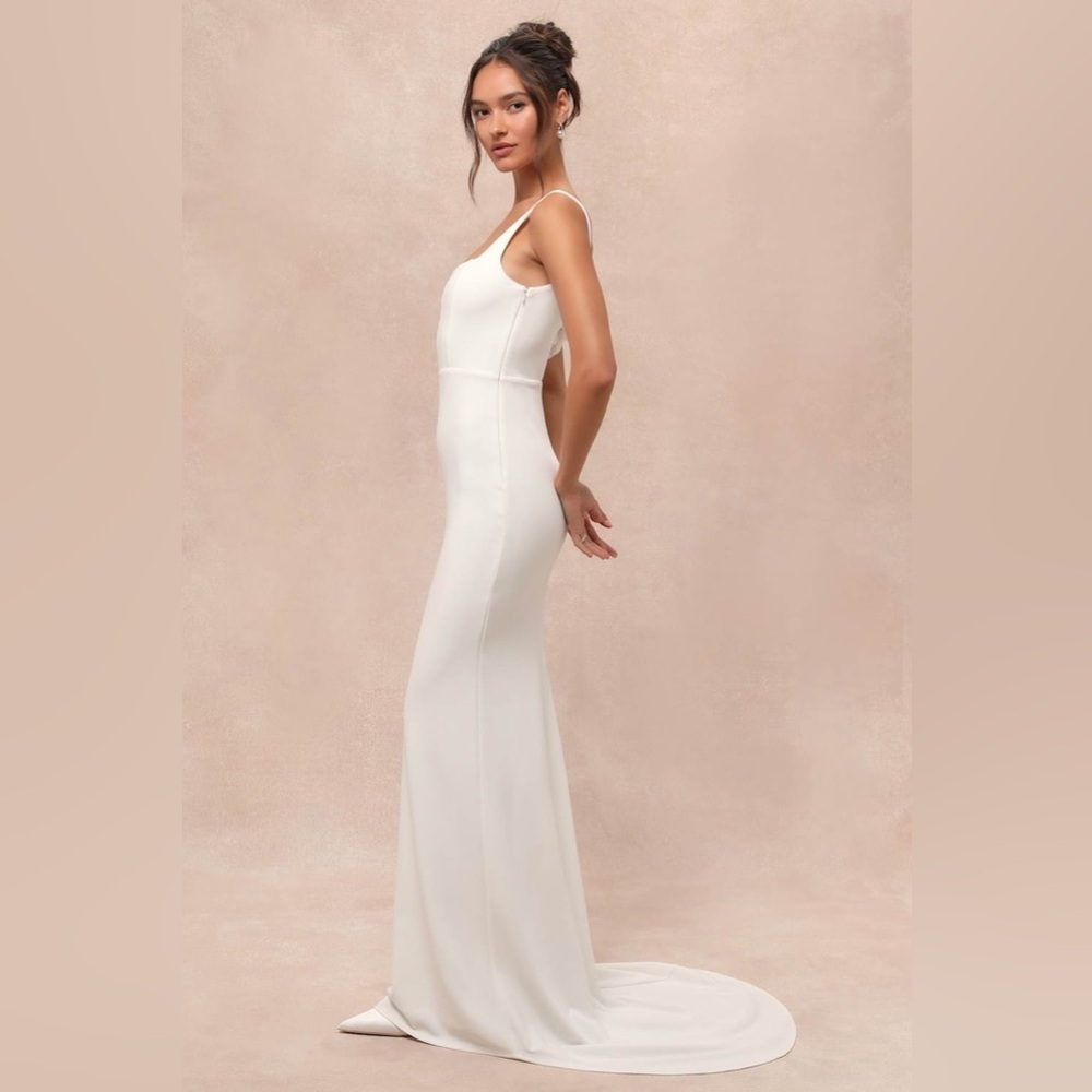 Lulus Regal Classic White Sleeveless Twist-Back Maxi Dress - Picture 3 of 6